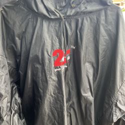 Workout sweat jacket size