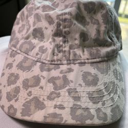 Leopard Print Unstructured Cap