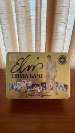 Elvis Presley Trivia Game in collectible tin