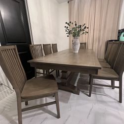 Pier One Imports Dining Table & 8 Chairs