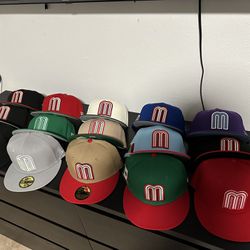New Era Mexico Fitted Hats Collection 7 3/8