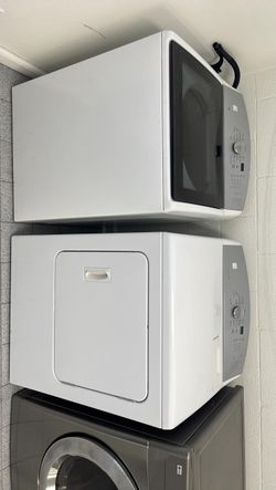Midea Top Load Washer & Electric Dryer Set – Glass Lid, Stainless Tub