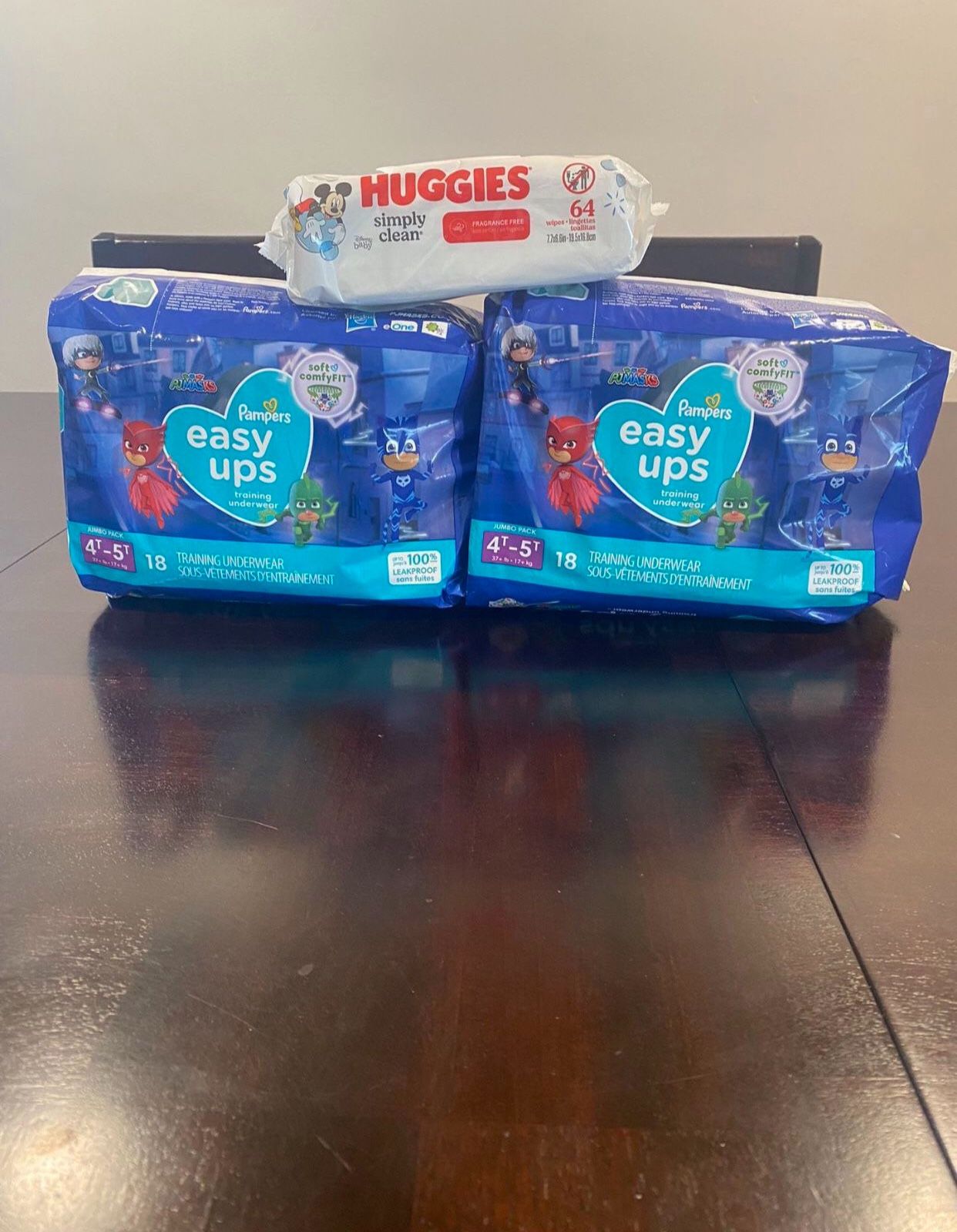 Pampers Easy Ups With Wipes $15 Firm Each Bundle