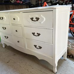 White Dresser With 9 Drawers 