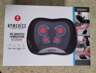Homedics 3D Shiatsu & Vibration Body Massager w/ Heat - Brand New in Box
