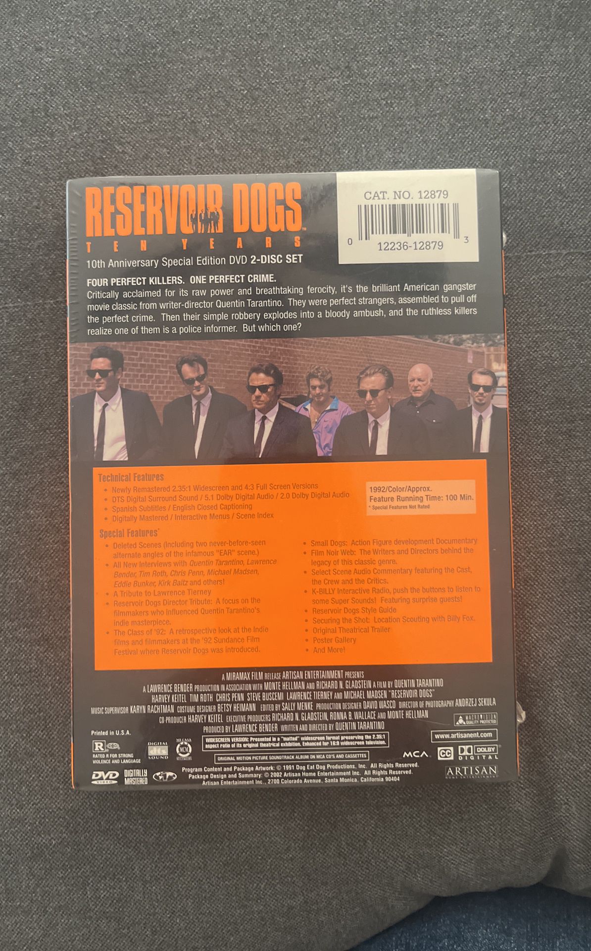 Reservoir Dogs DVD: Mr Orange 10 Year Collector's Edition for Sale