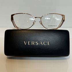 New Versace 1267B 1412 Pink Gold Woman’s Eyeglasses 53mm