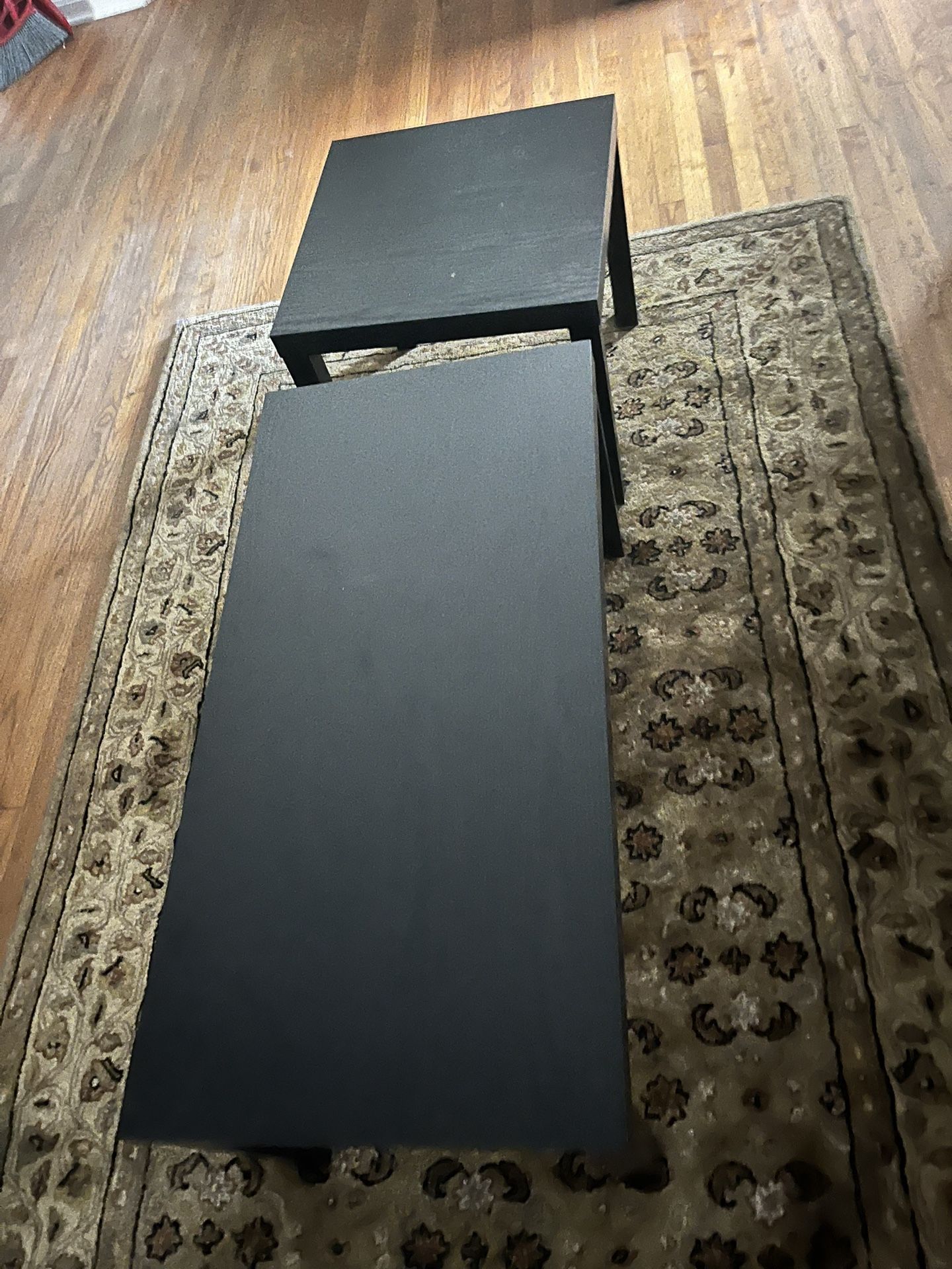 Black Coffee Table And Side Table