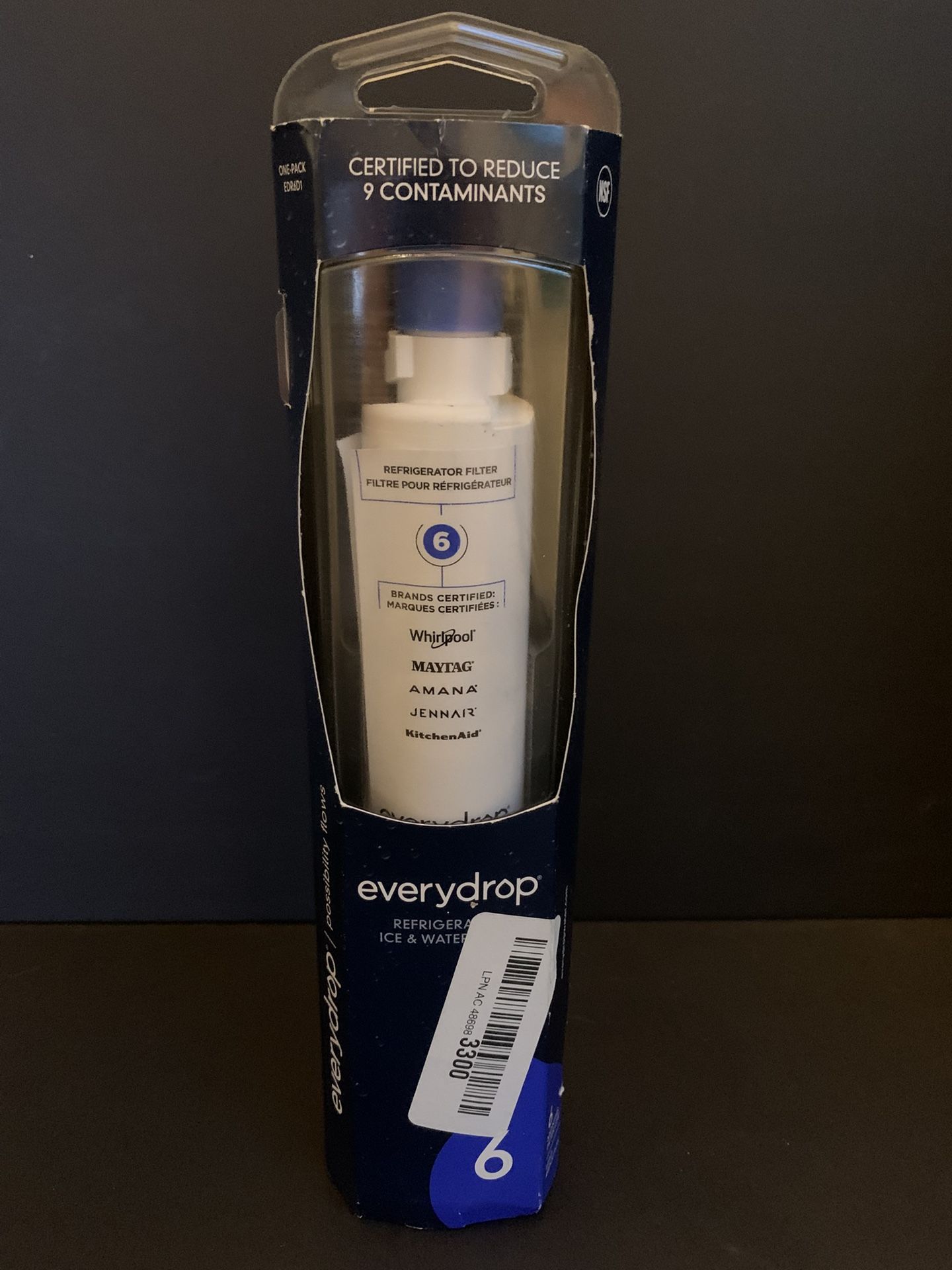 Everydrop Refrigerator Ice & Water Replacement Filter EDR6D1 (NL120V & L200V))