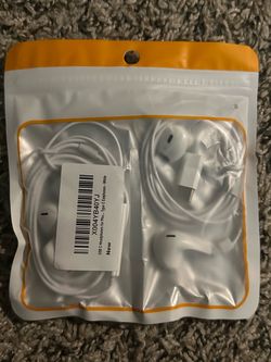 2 Packs USB-C Wired Earphones – White