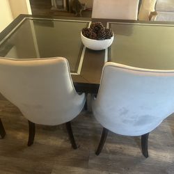 Dining Table With Three Chairs