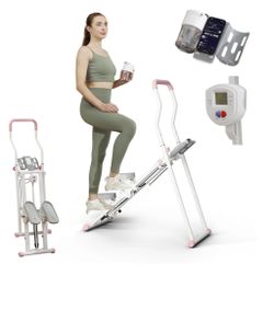 Stair Stepper Machine for Cardio Exercise at Home, Joint-Protected Stair Climber Exercise Machine, Stair Master with 3 Angles Oversize Pedals for 330L