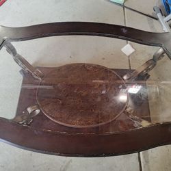 Glass Coffee Table With 2 Side Tables