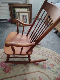 Child's wooden rocking chair