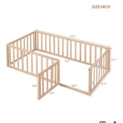 Floor Bed With Safety Rails (twin)