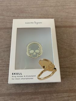 Nanette Lepore Skull Ring Holder and Kickstand for Cellphone *Like New*