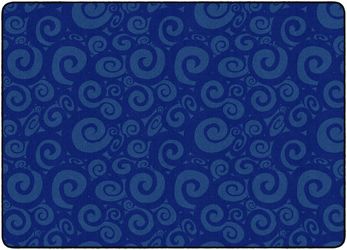 Flagship Swirl Tone On Tone Carpet For Children's Classroom And Bedroom Area Rug, Playroom Or Teaching Area