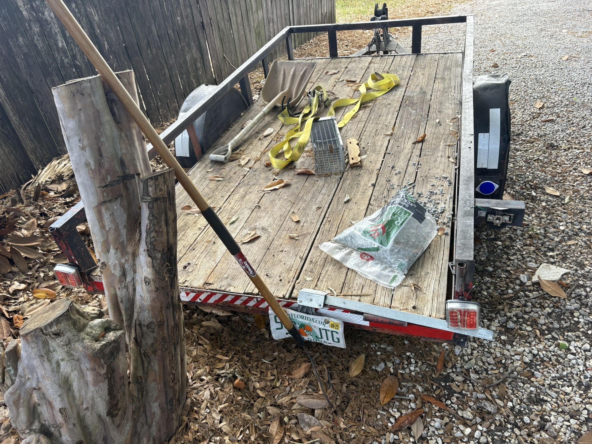 Utility Trailer 8x10 with Bluetooth Lights