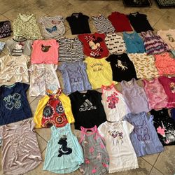 43 Girl Shirts Like New Size 6-6x 
