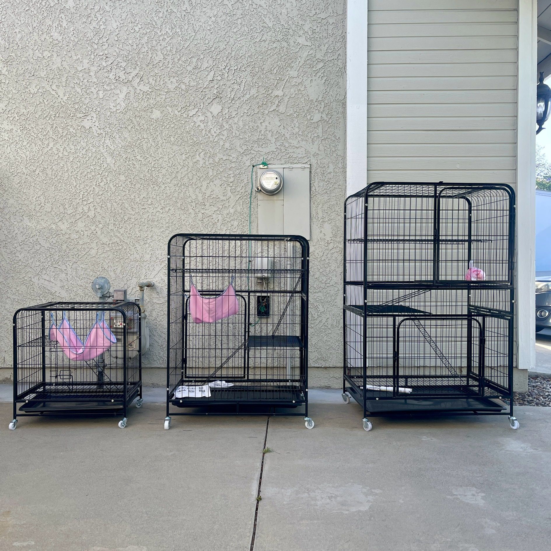 Large metal Cage Enclosure - Kennel for Extra Large Hammock Cats, Ferret, Chinchilla, Rabbit, bird Small Animals