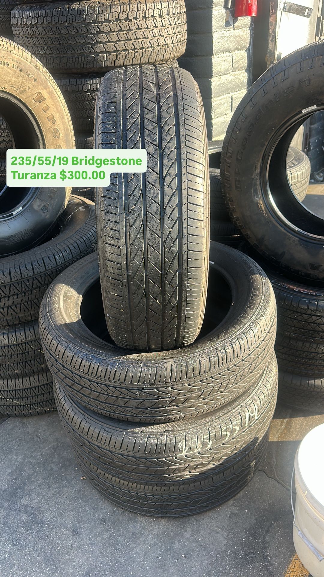 Used Set Of Bridgestone 235/55/19 Tires
