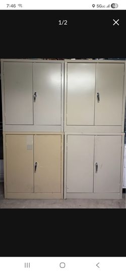 Solid Metal Storage Cabinet With 2keys Each $150 each
