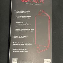 My Charge GO+CABLES Portable Charger 