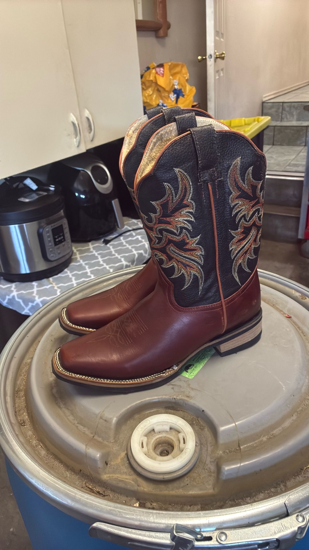 Leather Boots 9.5 Size