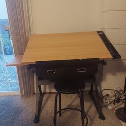 Desk With Stool