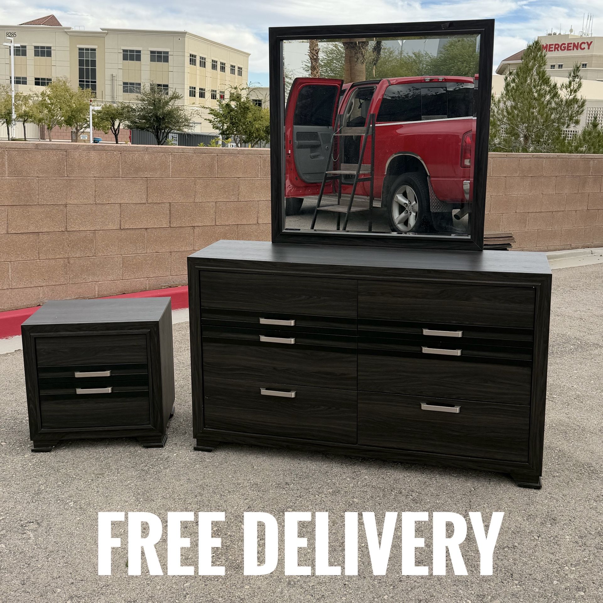 Dresser & Night Stand Set (FREE DELIVERY)