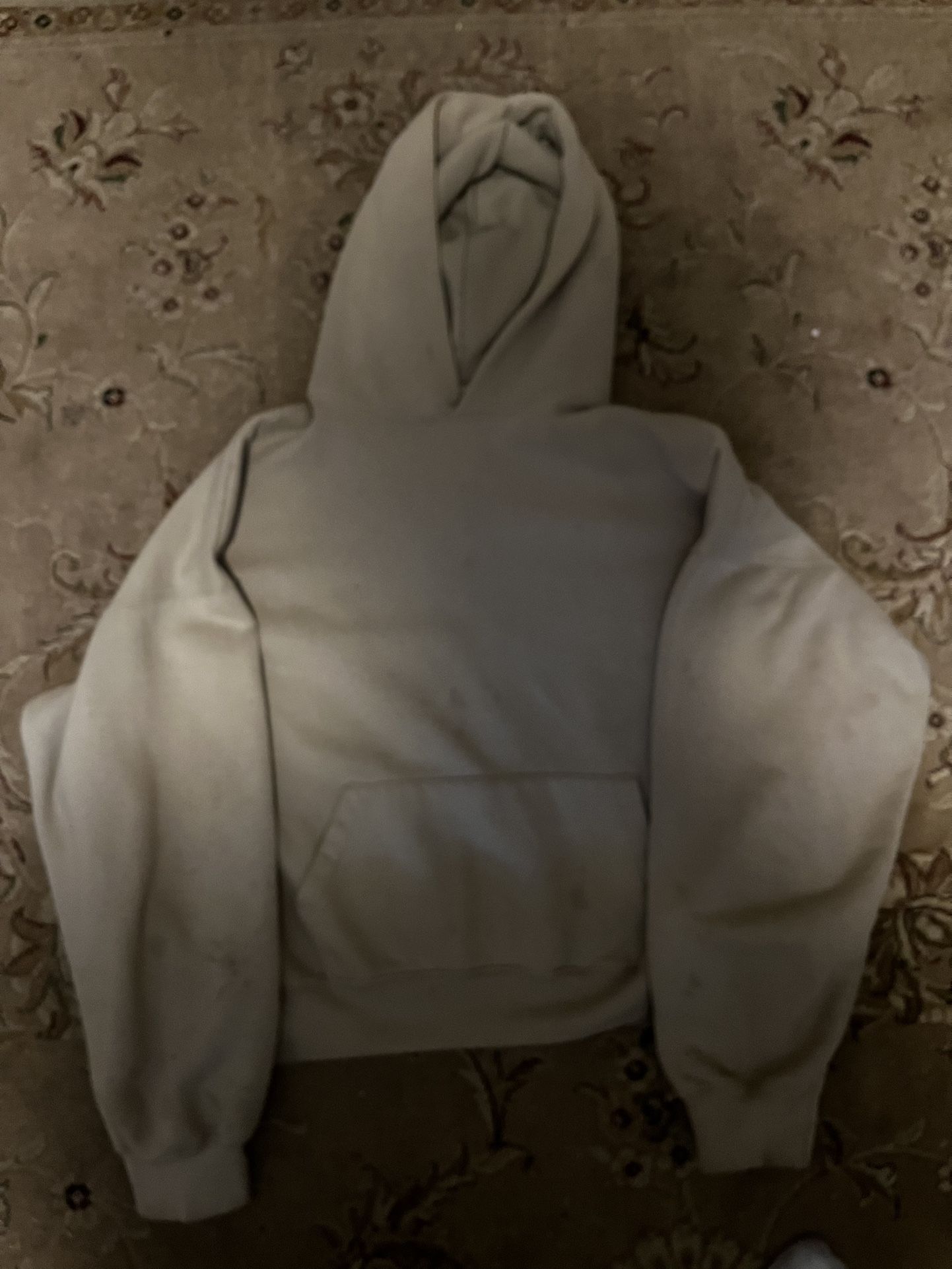 cream oversized mnml hoodie