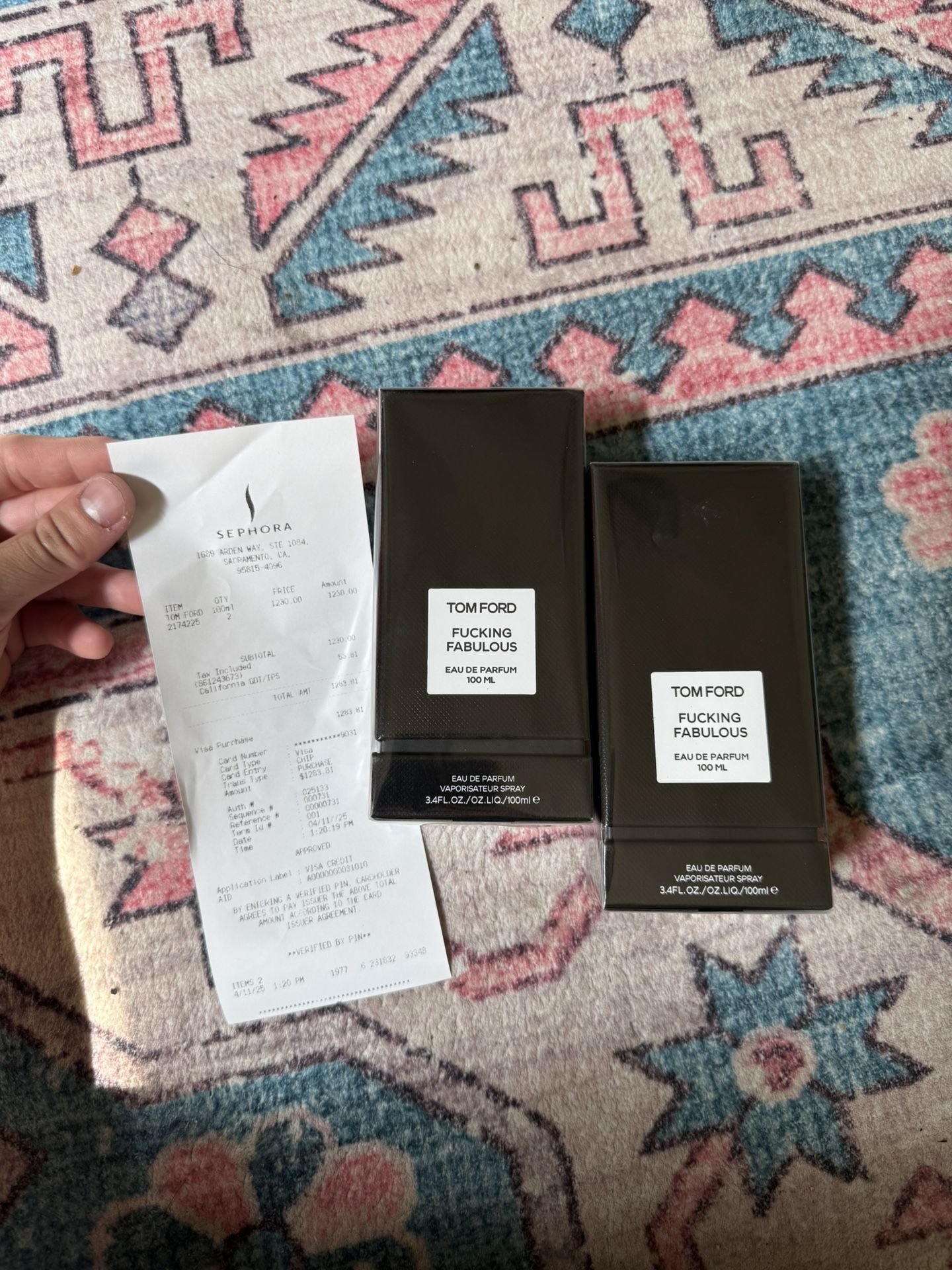 Luxury Cologne Tom Ford Receipt Provided Fabulous