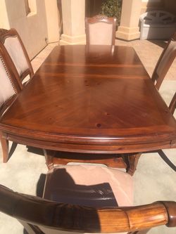 Dining room table and chairs