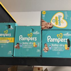 Pampers Diapers Sizes 1-2