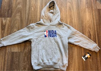 NBA Logo Gray Pullover Hoodie