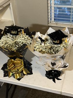 Ramos De Billetes De A Dólar $50 Dólares Para Graduación