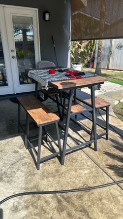 High table with benches