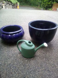 Giant Glazed Ceramic Flower Pots