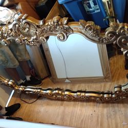 Large Beautiful Antique Mirror 