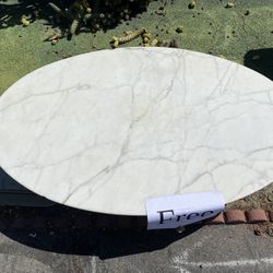 Free Oval Coffee Table White Marble FREE!