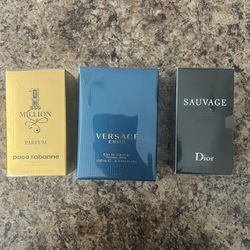 Men's Cologne (Versace, Dior, Paco Rabanne)