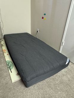 Twin XL Mattress Dark Gray Quilted
