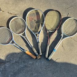 Three Tennis Rackets