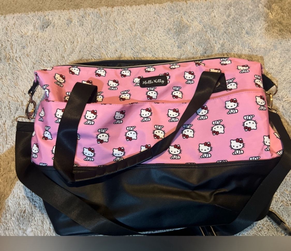 Hello Kitty Pink and Black Patterned Bag