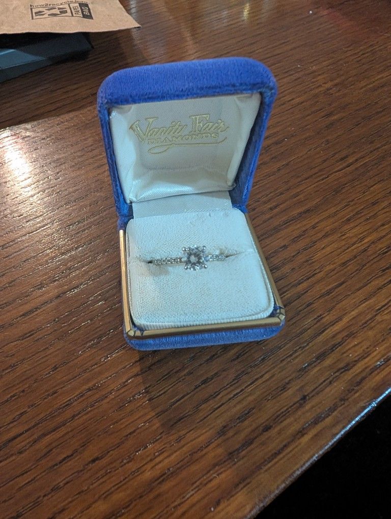 Gold-Plated Lab Grown Diamond Ring