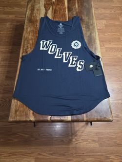 Darc Sport Men's  -Dry Wolf- Navy Blue Tank-top