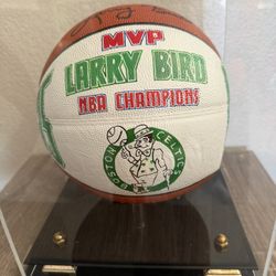 Signed Larry Bird Basketball 
