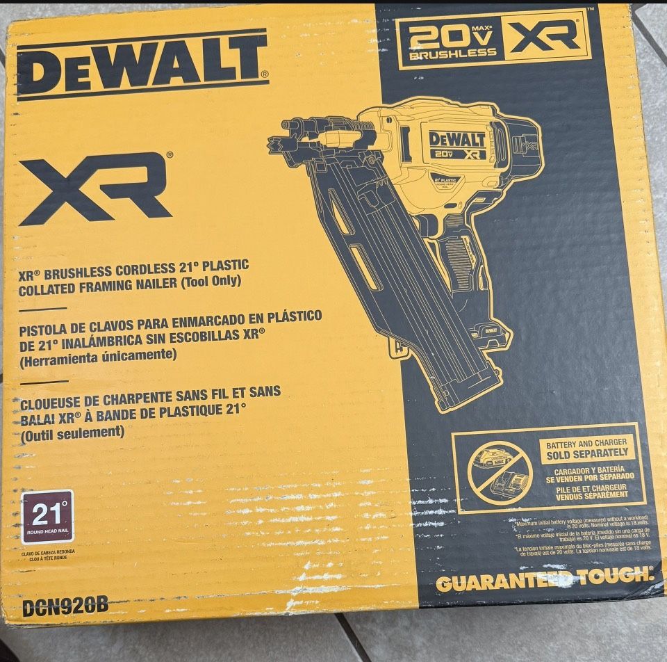 Top Rated 🟢 DEWALT 20-Volt 21° Cordless Framing Nailer (Tool-Only)