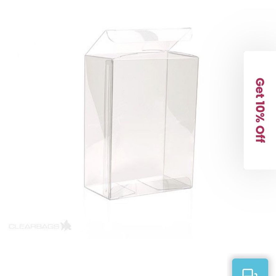 Recyclable Crystal Clear Boxes, 2 3/4 x 1 7/16 x 2 3/4