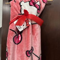 Hello Kitty Cherry Blanket 
